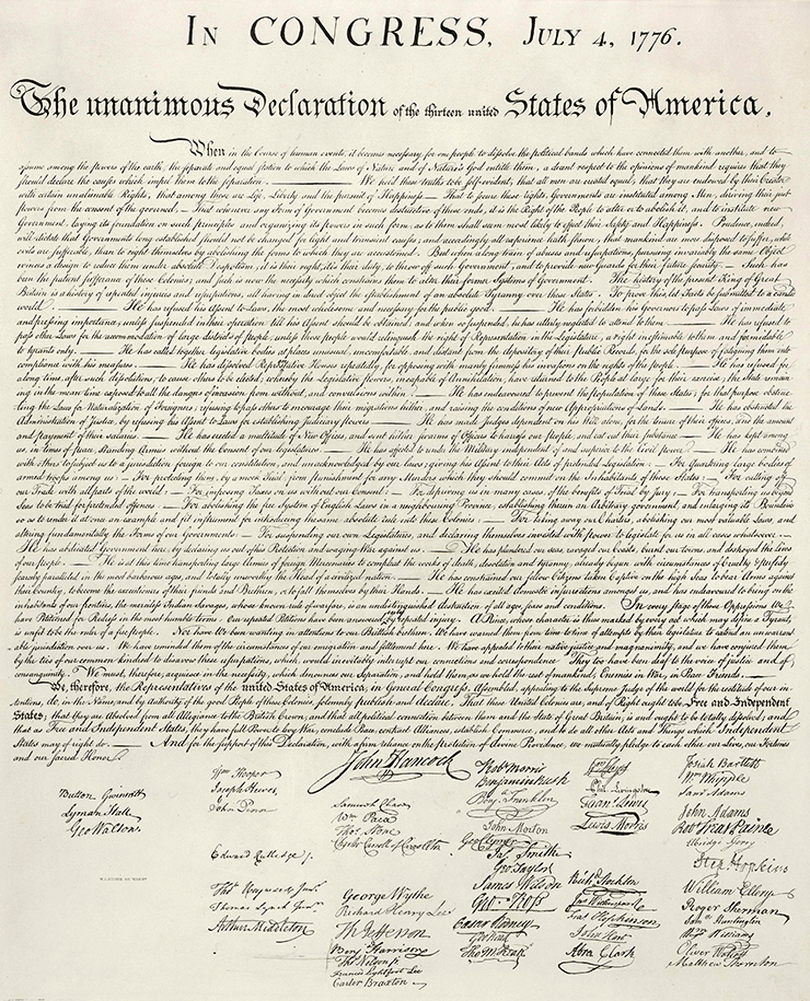 Declaration of Independence of United States
