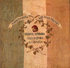 Il più antico tricolore italiano esistente (Museo del Risorgimento, Milano)