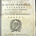Risposte a nome di Madonna Laura alle Rime di Francesco Petrarca, Roma, 1762