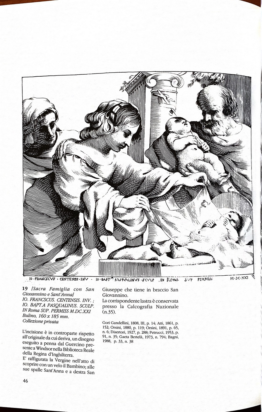 Elena Russo (a cura di), Il Guercino e la sua bottega. Mostra delle incisioni, Ed. EFER, 1991