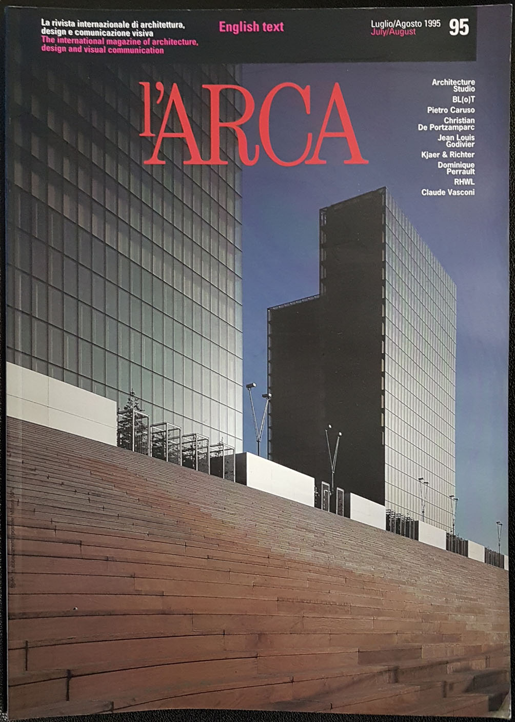 Rivista-lArca-95-Luglio-Agosto-1995-Architetture-in-concorso