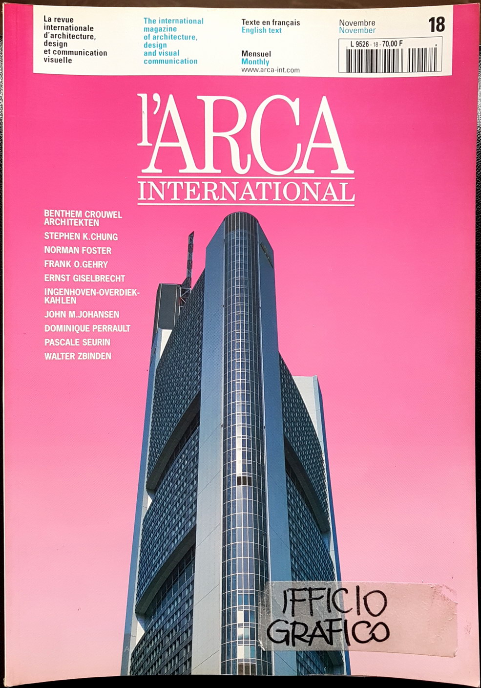 Rivista-lArca-International-18-Novembre-1997-Technologies-et-systemes-Ed.-Sam-MDO